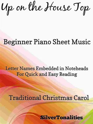 cover image of Up On the House Top Beginner Piano Sheet Music